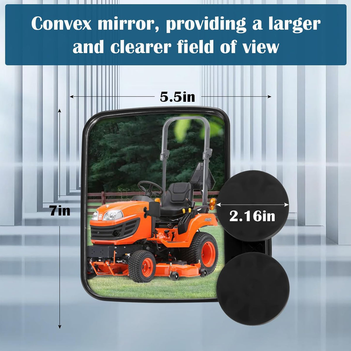 PBsee durable plastic casing protects mirrors in harsh outdoor conditions