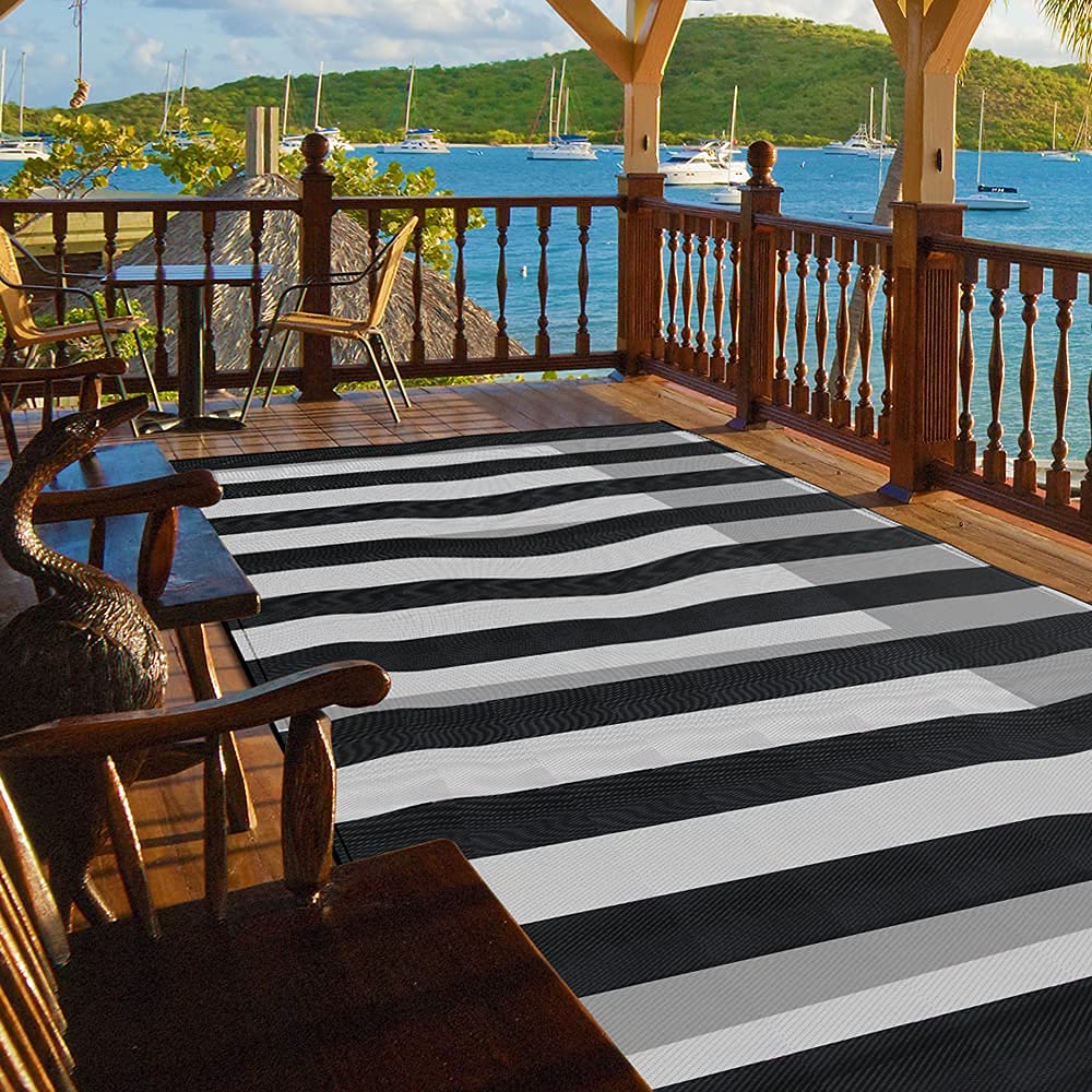 Pcinfuns foldable camping mat suitable for RV and deck.