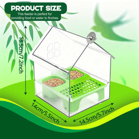Pcmursal dual-compartment feeder illustrating separate food and water slots