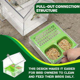 Pcmursal feeder suitable for parrot and finch households