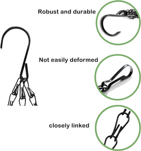 PCTC iron chain with durable coating resists rust for year-round use.