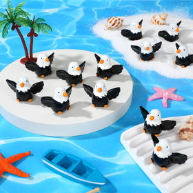 PCTCSHQ small bald eagle figurine designed for cake toppers and party favors