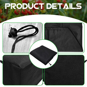 pdpdoc breathable material mulch cover allows airflow and water to reach roots