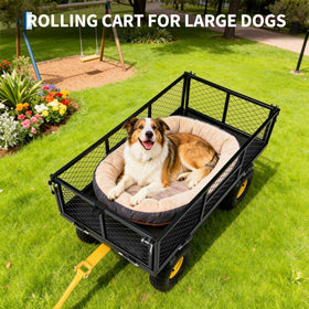 PeakPursuit 900lbs cart rotating handle improves maneuverability in tight spaces.