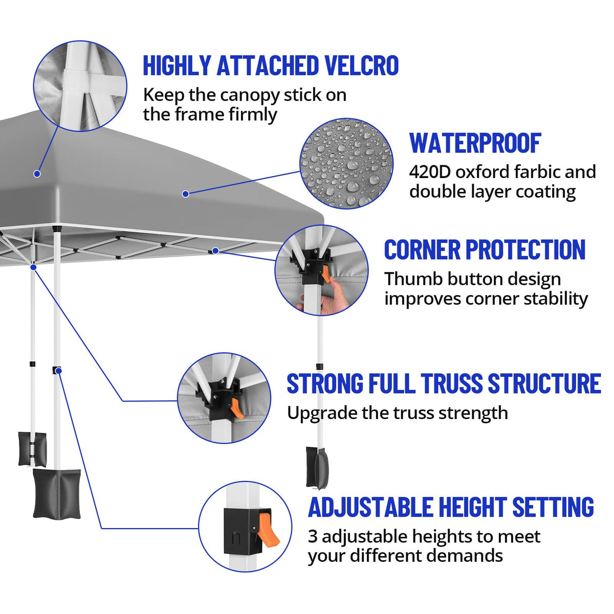 PeakPursuit waterproof seams keep interior dry during rain