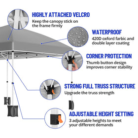 PeakPursuit waterproof seams keep interior dry during rain