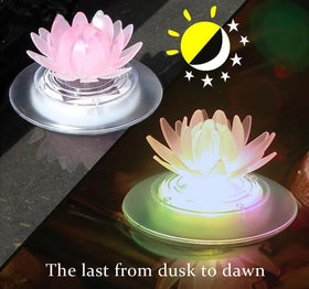 pearlstar solar-led floating lights RGB brighten ponds with color
