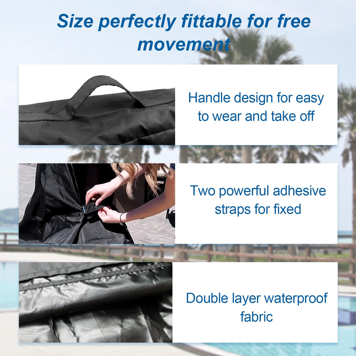 PEATOVIE grab handle design makes removal and installation effortless.