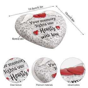 Pechpell gray resin memorial stone suitable for indoor or outdoor use