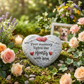 Pechpell heartfelt memorial plaque for mantels, shelves, or gravesites