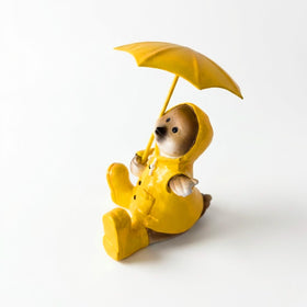 pechpell resin chick holding umbrella perfect for Easter and spring decor