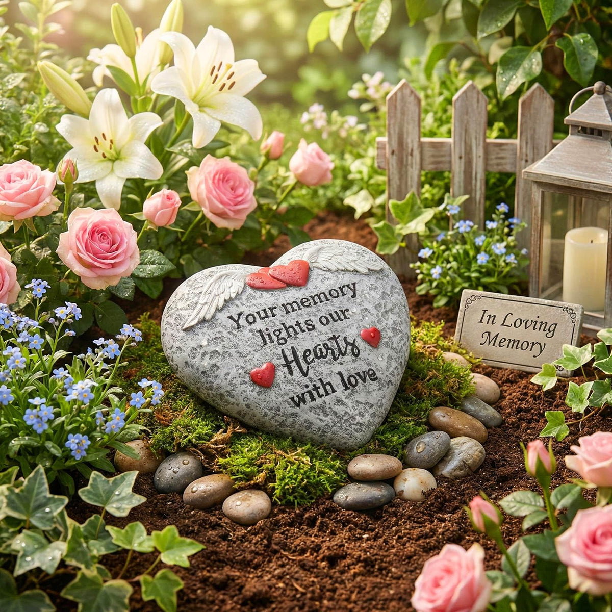 Pechpell sympathy gift memorial stone for bereavement remembrance