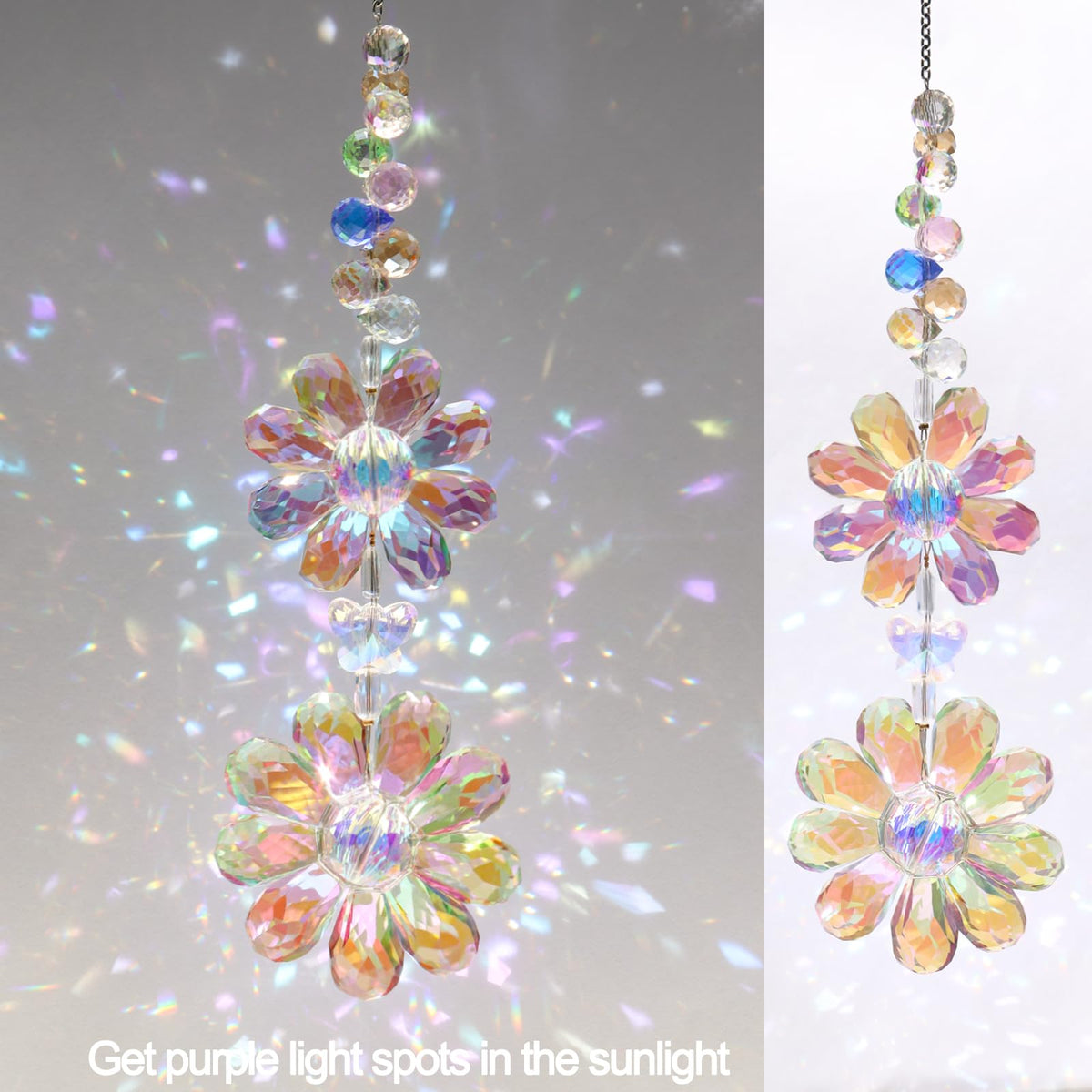PEDOBO Christmas garden decor crystal daisy enhances festive outdoor scenes