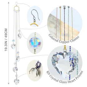 PEDOBO colorful copper chains suncatcher adds a rainbow glow to windows