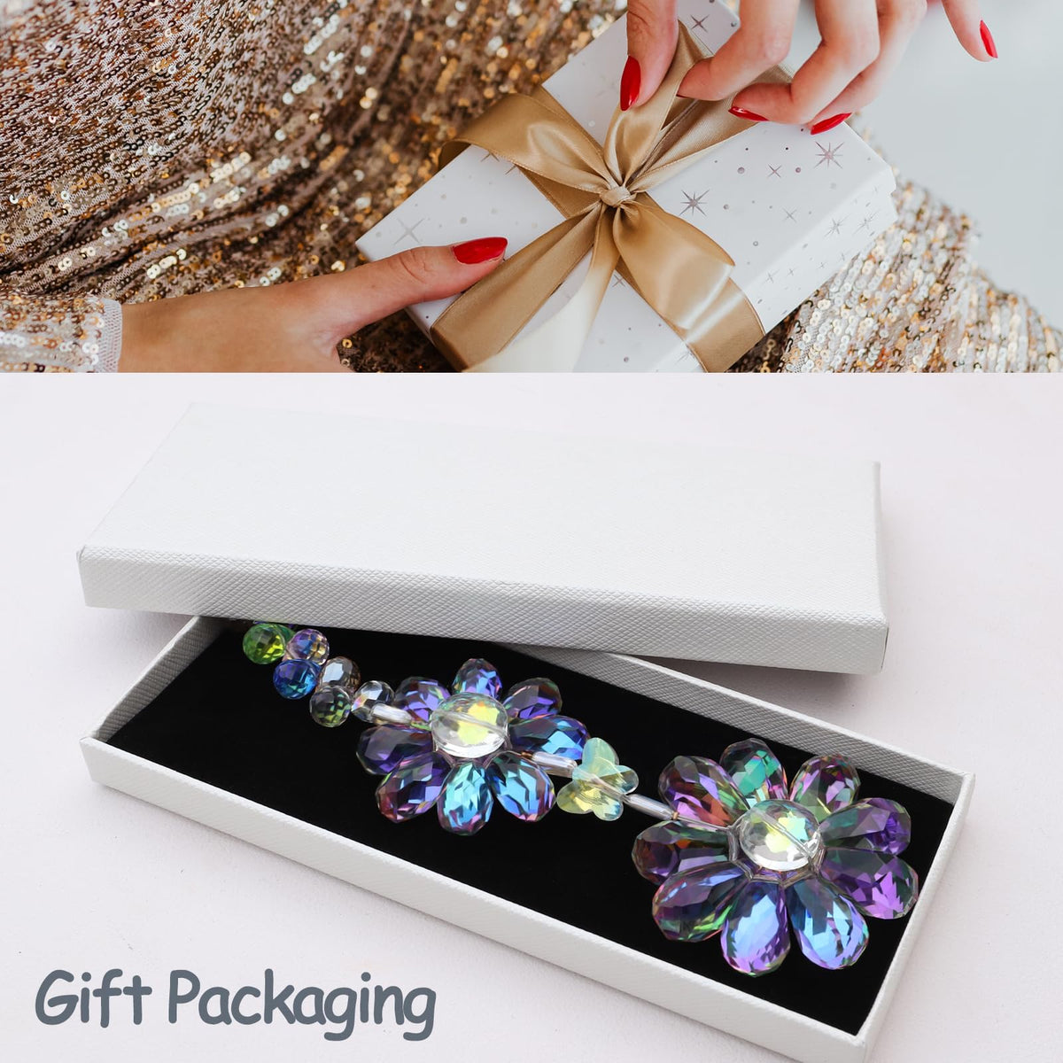 PEDOBO gift-ready crystal flower suncatcher ideal present for friend