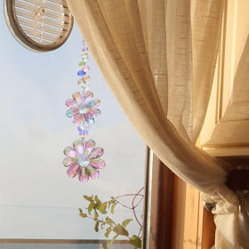 PEDOBO crystal daisy ornament adds subtle sparkle to indoor and outdoor spaces