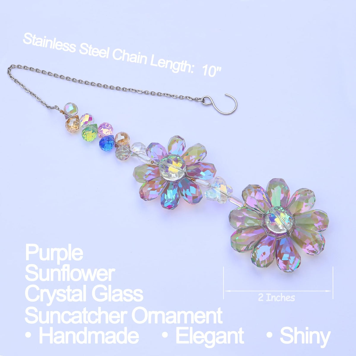 PEDOBO rainbow-maker window suncatcher with daisy focus brightens interiors