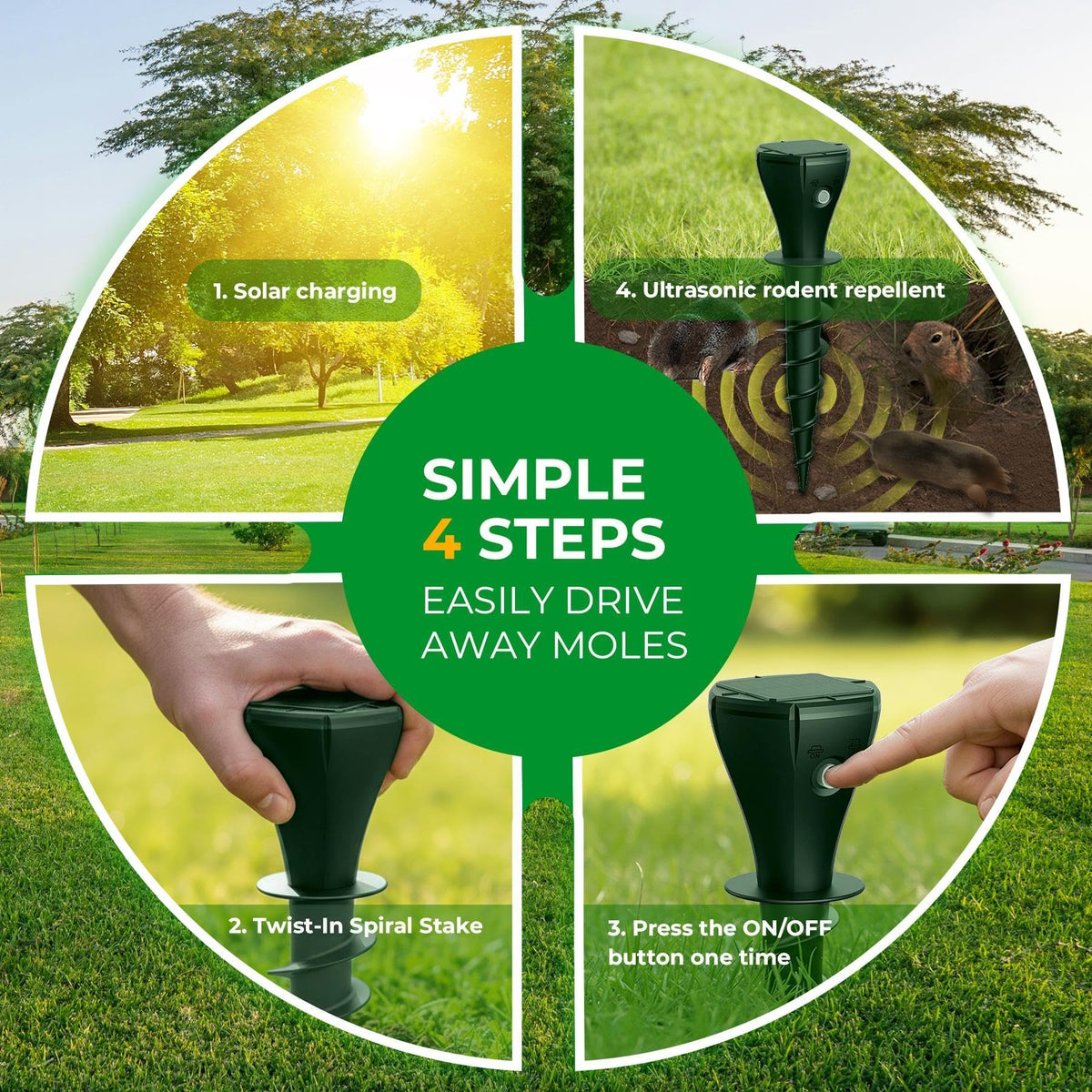 Peepst humane design uses low-frequency waves to deter pests without traps.