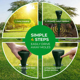 Peepst humane design uses low-frequency waves to deter pests without traps.