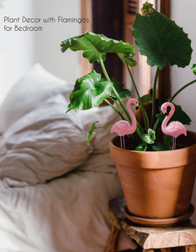 PEGZOS cute flamingos enhance fairy garden landscapes