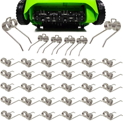 PEHUAP 36-pack dethatcher tines ready to replace worn blades for easier scarification