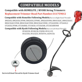 PEHUAP trimmer head fits Homelite models for versatile replacement