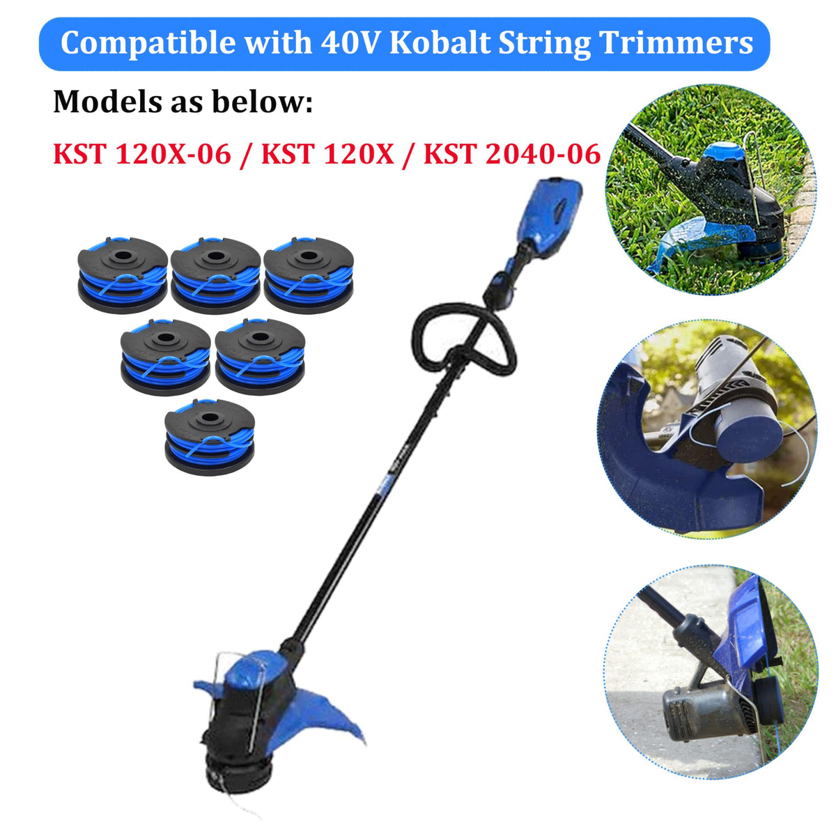 PEHUAP KST-120X spool auto-feed maintains smooth cutting during edging