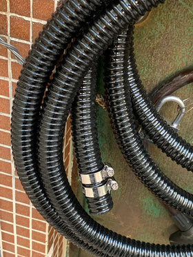 PEISONGFEI corrugated PVC hose ideal for pond filtration and drainage tasks.