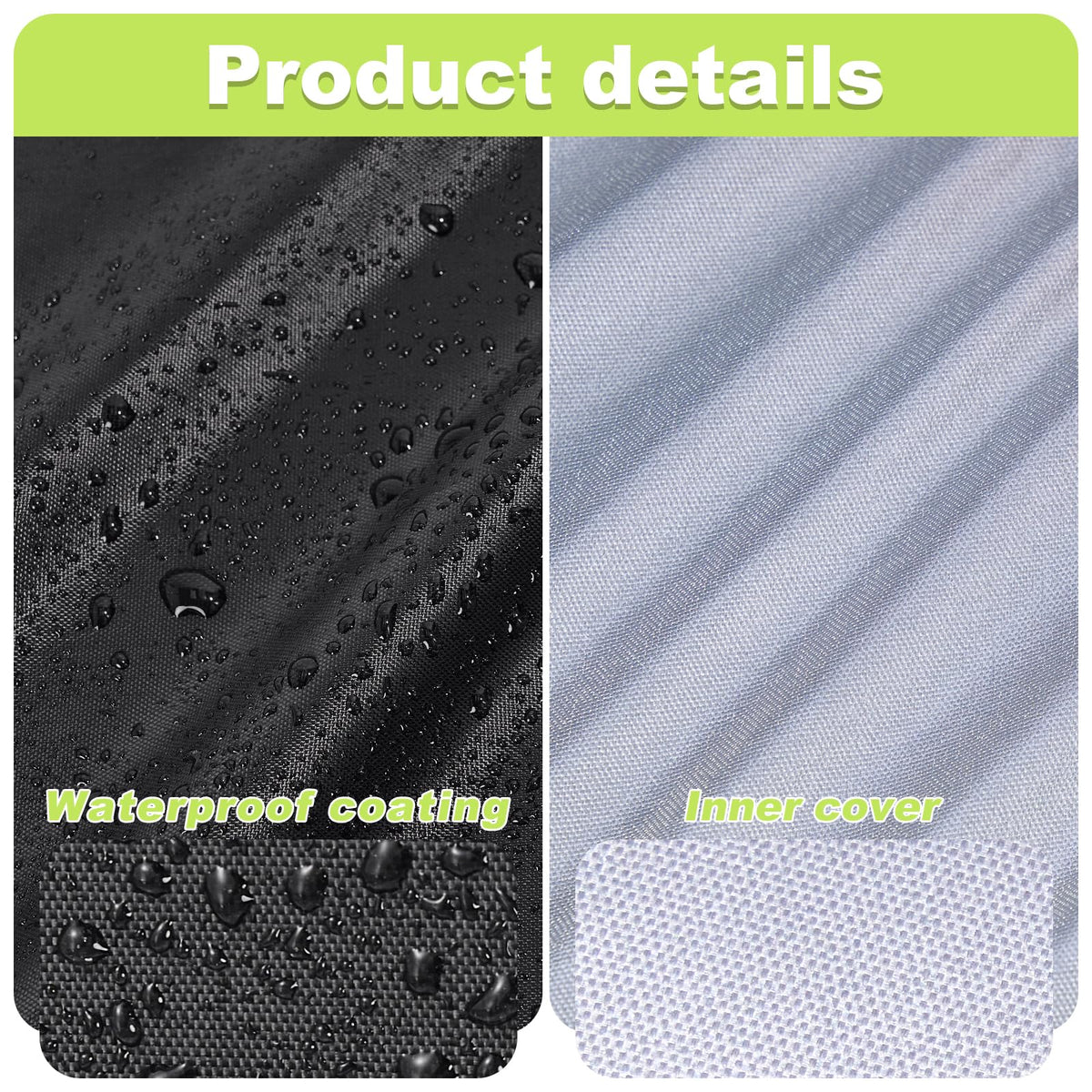 Pektiftn outdoor chair cover fits 25L 25W 47H chairs