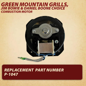 Close-up of Pellethead motor for Green Mountain Grills Daniel Boone and Jim Bowie.