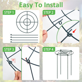 Pelopy easy-assembly flower support rings simplify seasonal setup and storage.
