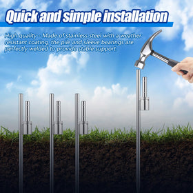Pelopy weather-resistant coating on flag stake enhances longevity
