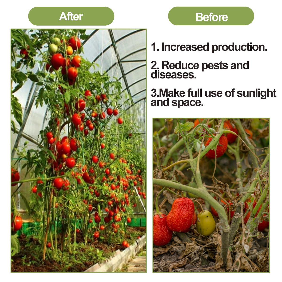 Pemaly galvanized steel roller hooks resist rust for long-term garden use.