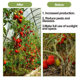 Pemaly galvanized steel roller hooks resist rust for long-term garden use.