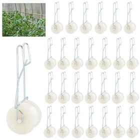 Pemaly 40-pack tomato roller hooks for sturdy vine support and climbing plants.
