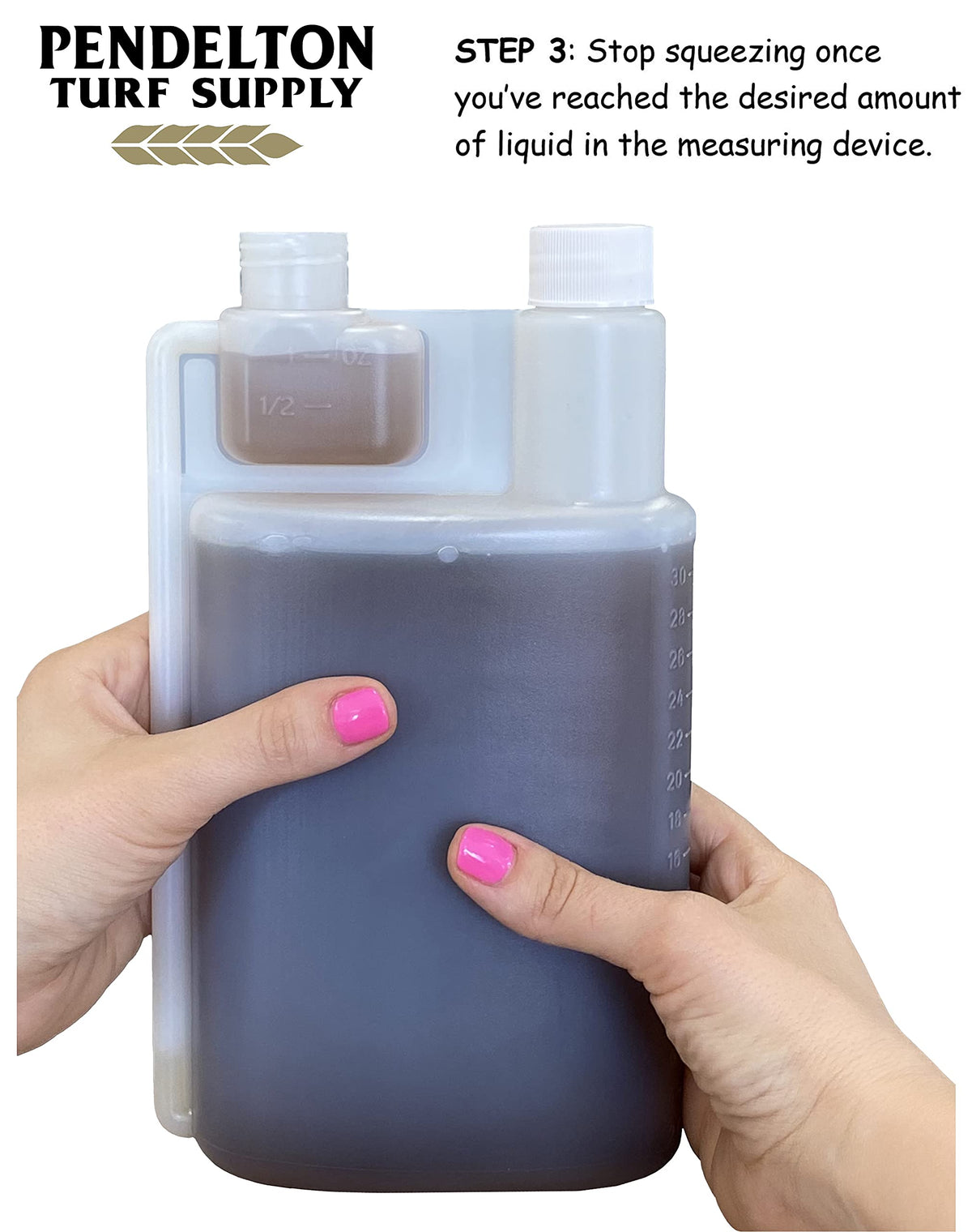 Pendelton Pumpkin Juice bottle shown with step-by-step application context.