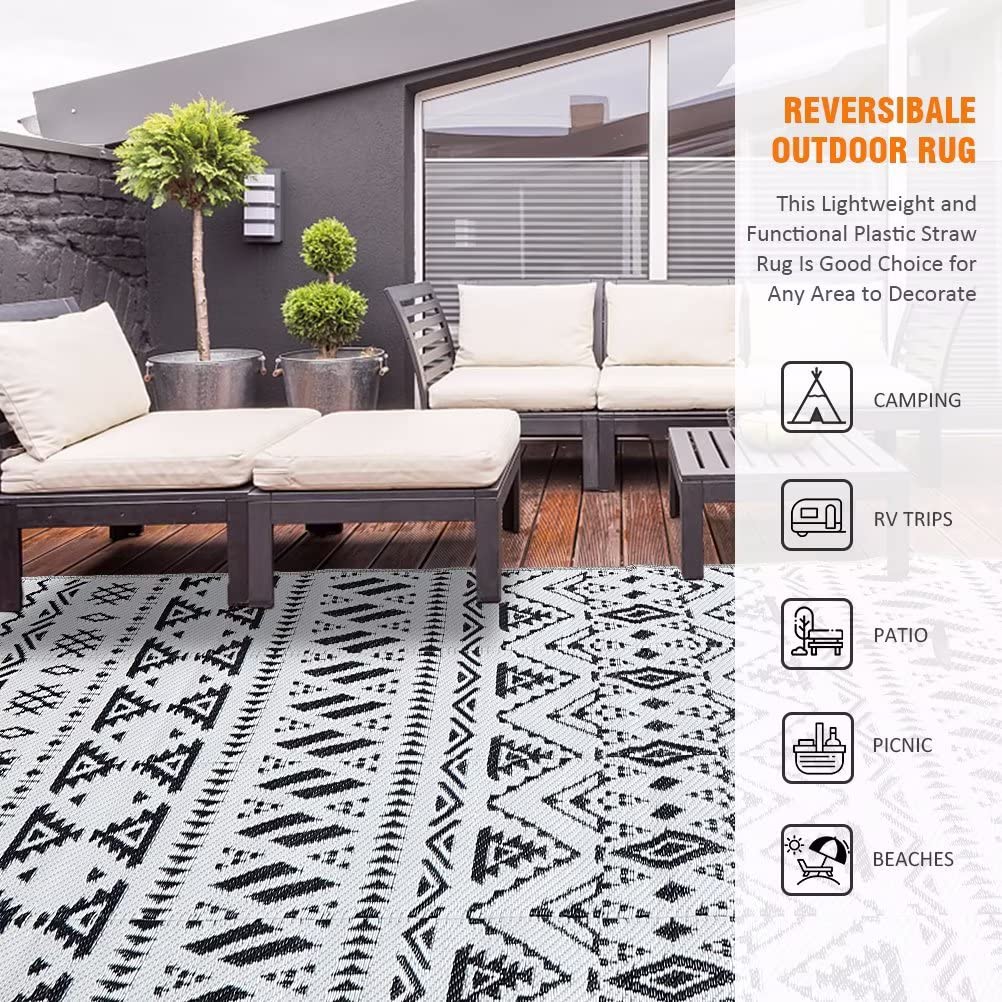 Pendolr easy-clean patio mat ideal for high-traffic areas