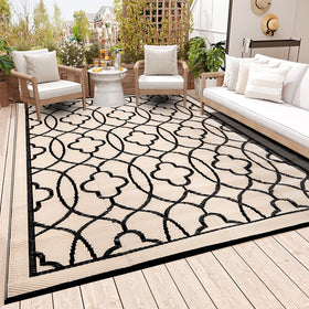 Pendolr outdoor rug waterproof 6x9 ft for all-weather patio coverage.
