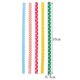 Pengxiaomei pink dot-pattern twist tie ideal for gift bags and treats