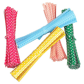 Pengxiaomei red dot-pattern twist tie keeps cookies fresh and neatly sealed
