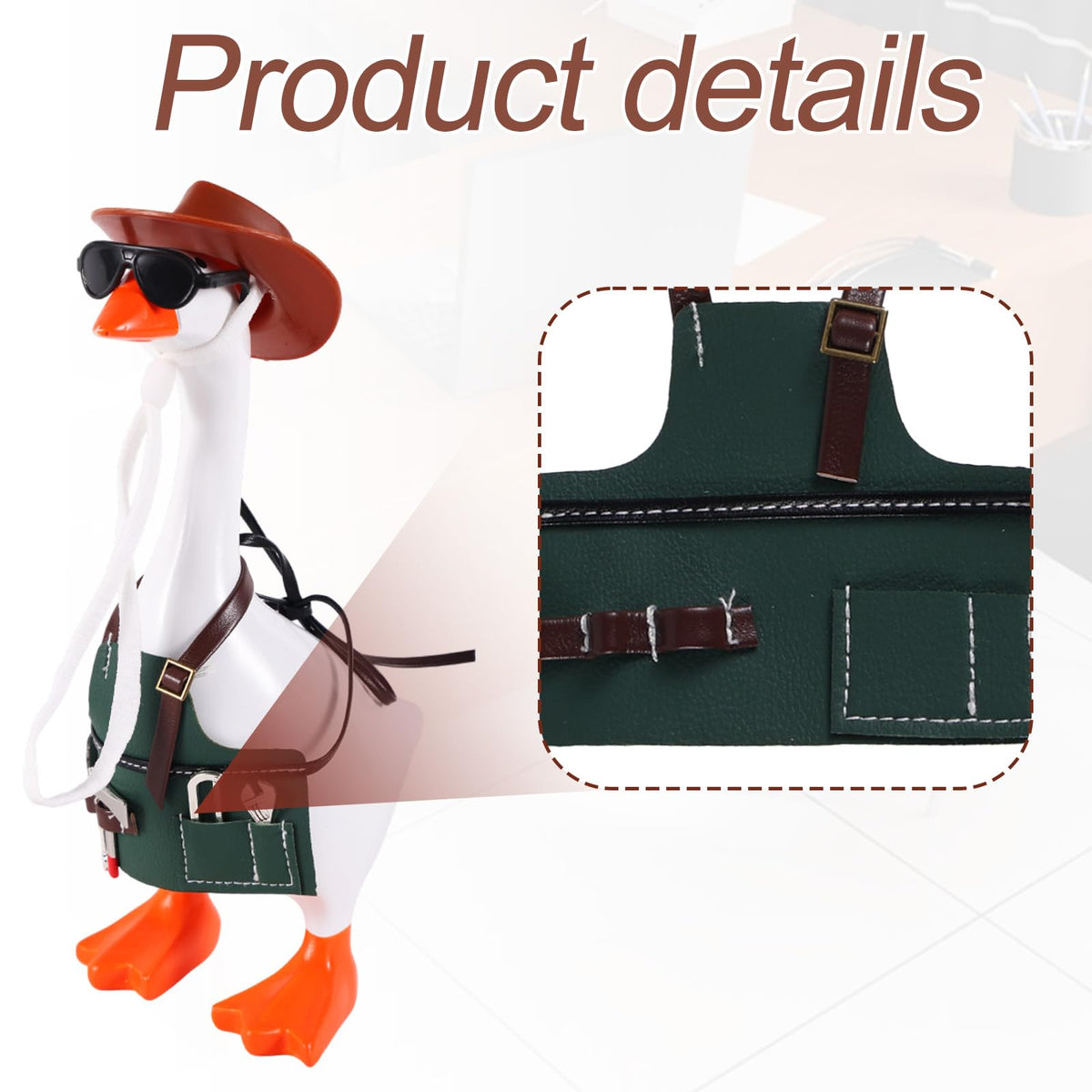 Penitue mini axe accessory enhances the repairman look on your desk goose.