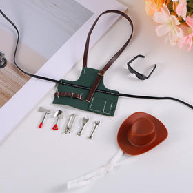 Penitue miniature adjustable wrench for detailed desk goose styling.