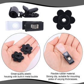 Penitue magic patch clips enable tool-free mounting for neat flags.