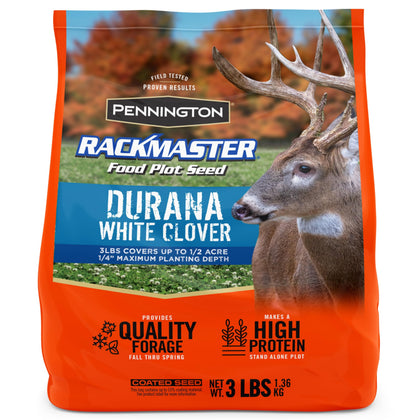 Pennington Rackmaster Durana seed emergence boosts quick establishment for forage plots