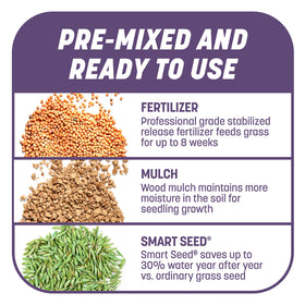 Pennington drought-tolerant mix saves water across seasons.