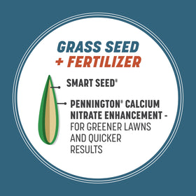 Pennington Smart Seed Ohio State grass blend ingredients shown tall fescue ryegrass bluegrass.