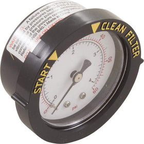 Pentair 190059 rear-mount pressure gauge close-up for precise monitoring