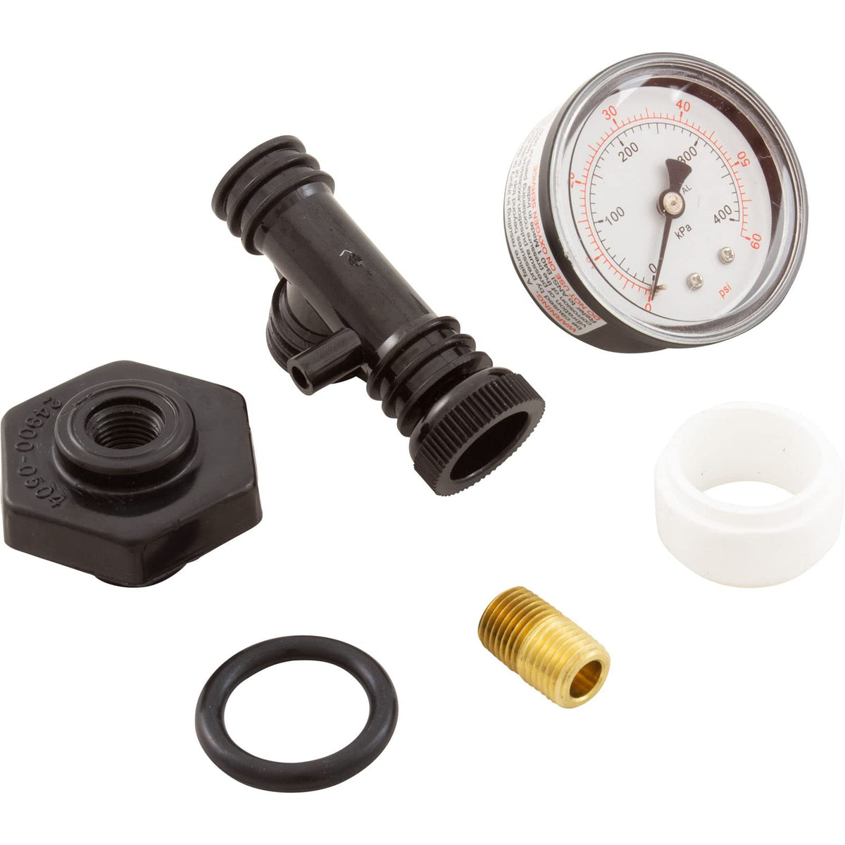 Back-mount bracket kit for Pentair pressure gauge assembly