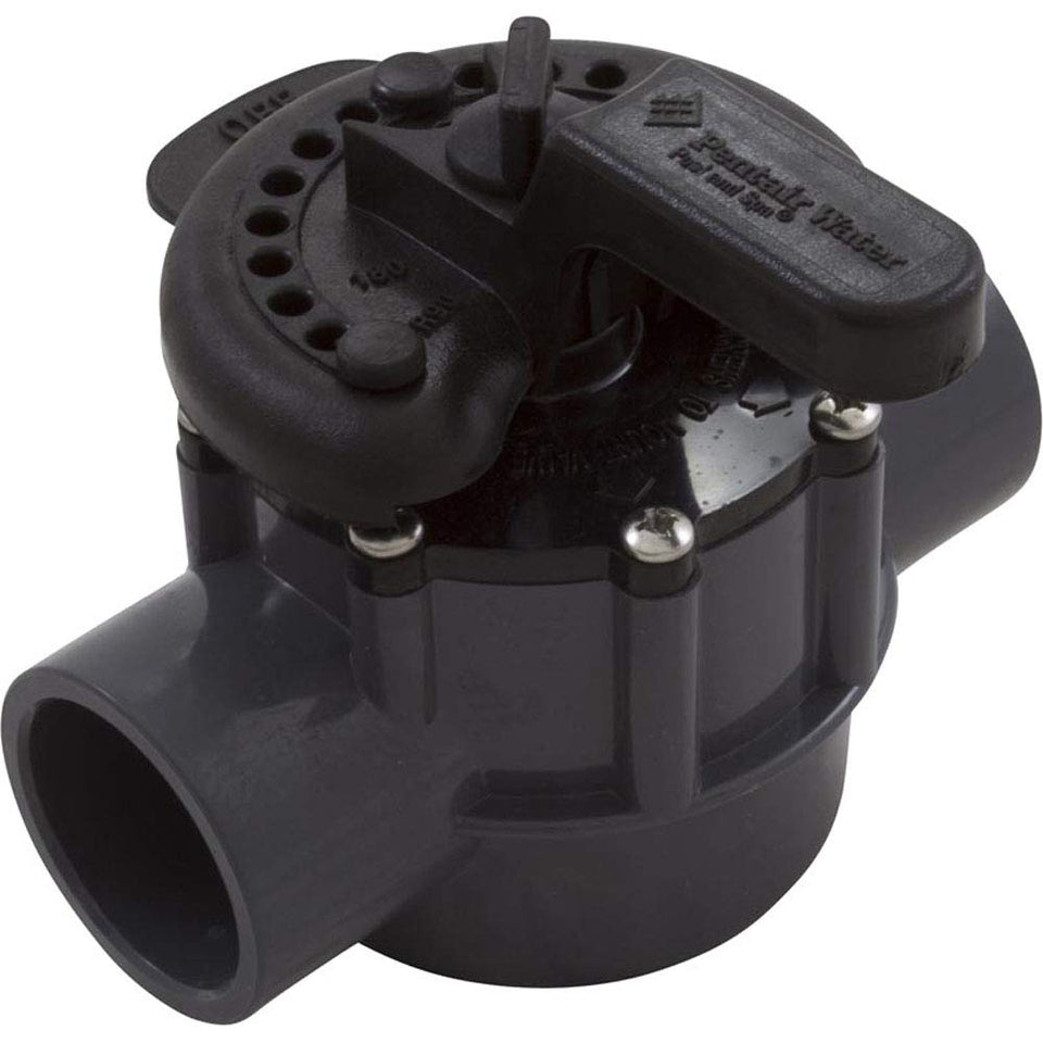 Pentair 263038 diverter valve front view demonstrates high-flow performance for busy systems.