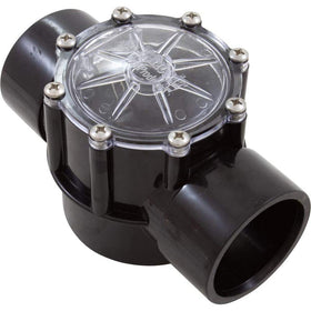 Pentair 263042 CPVC check valve, 2-port straight, ensures steady pool pump flow.